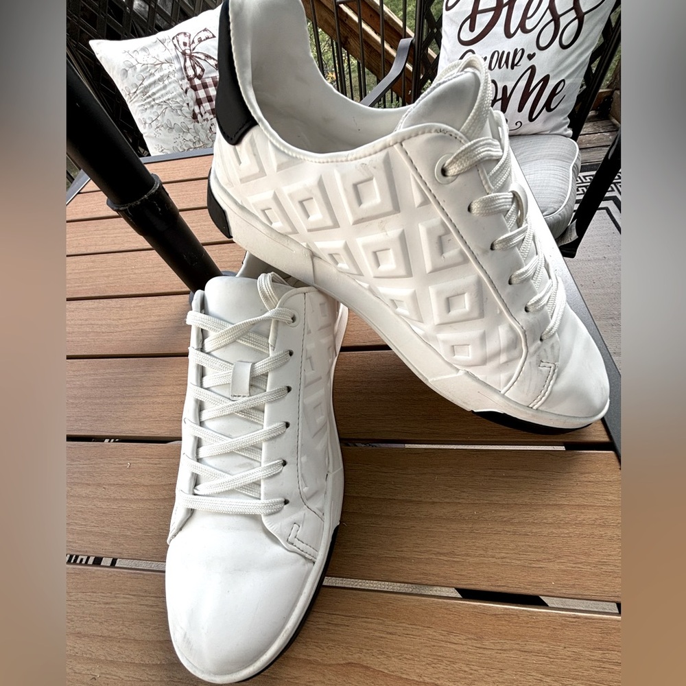 Zara white leather sneakers for men size 41 /8